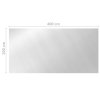 Krycí plachta na bazén stříbrná 400 x 200 cm PE 93097