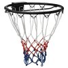 Basketbalová obroučka černá 39 cm ocel 93661
