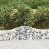 Klenuté gabionové koše 8 ks 200x30x40/60 cm pozinkované železo 3145373