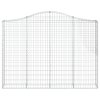 Klenuté gabionové koše 5 ks 200x30x140/160cm pozinkované železo 3145475