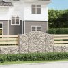 Klenuté gabionové koše 5 ks 200x30x140/160cm pozinkované železo 3145475
