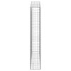 Klenuté gabionové koše 6 ks 200x30x180/200cm pozinkované železo 3145518