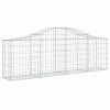 Klenuté gabionové koše 6 ks 200x30x60/80 cm pozinkované železo 3145392