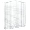 Klenuté gabionové koše 7 ks 200x50x220/240cm pozinkované železo 3145771