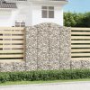 Klenuté gabionové koše 7 ks 200x50x220/240cm pozinkované železo 3145771