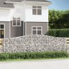 Klenuté gabionové koše 5 ks 400x30x120/140cm pozinkované železo 3145842