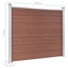 Set plotového dílce WPC 526 x 146 cm hnědý 3070452