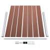 Set plotového dílce WPC 526 x 146 cm hnědý 3070452