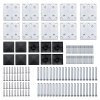 Set plotového dílce WPC 1484 x (105–186) cm černý 3070444