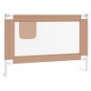 Dětská zábrana k postýlce taupe 100 x 25 cm textil 10217