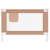 Dětská zábrana k postýlce taupe 100 x 25 cm textil 10217