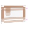 Dětská zábrana k postýlce taupe 100 x 25 cm textil 10217