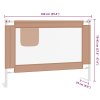Dětská zábrana k postýlce taupe 100 x 25 cm textil 10217