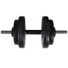 Posilovací lavice se sadou činek barbell a dumbbell 60,5 kg 275347