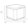 Keter Cube úložný puf grafitový 213816 422801