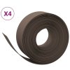 Travní lemy 4 ks hnědé 10 m 20 cm polyethylen 3155462