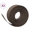 Travní lemy 2 ks hnědé 10 m 20 cm polyethylen 3155460