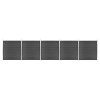 Set plotového dílce WPC 872 x 186 cm černý 3070432
