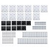 Set plotového dílce WPC 1657 x (105–186) cm černý 3070445