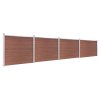 Set plotového dílce WPC 699 x 146 cm hnědý 3070453