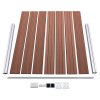 Set plotového dílce WPC 699 x 146 cm hnědý 3070453