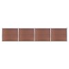 Set plotového dílce WPC 699 x 146 cm hnědý 3070453