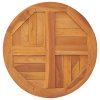 Stolní deska masivní teakové dřevo kulatá 2,5 cm 50 cm 316154