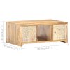 Konferenční stolek 90 x 50 x 35 cm masivní mangovníkové dřevo 321801