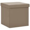 Skládací úložná stolička cappuccino PVC 338784