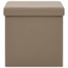 Skládací úložná stolička cappuccino PVC 338784