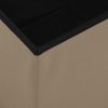 Skládací úložná stolička cappuccino PVC 338784