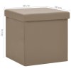 Skládací úložná stolička cappuccino PVC 338784