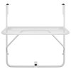 Balkonový stolek bílý 60 x 40 cm ocel 340916