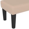 Lavice cappuccino 100x30x30 cm umělá kůže 346665