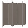 5dílný paraván antracitový 250x220 cm textil 350204