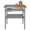 Esschert Design Zahradní pracovní stůl šedý CF29G 404623