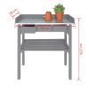 Esschert Design Zahradní pracovní stůl šedý CF29G 404623