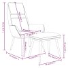 Relaxační křeslo se stoličkou taupe textil 3097777