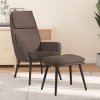 Relaxační křeslo se stoličkou taupe textil 3097777