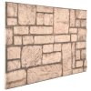 3D nástěnné panely design béžové cihly 10 ks EPS 147206