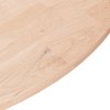 Kulatá stolní deska Ø70x1,5 cm masivní dub bez povrchové úpravy 342897