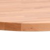 Stolní deska Ø 60 x 2,5 cm kulatá masivní bukové dřevo 355937