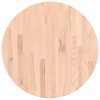 Stolní deska Ø 60 x 4 cm kulatá masivní bukové dřevo 355923