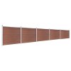 Set plotového dílce WPC 872 x 146 cm hnědý 3070454