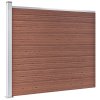 Set plotového dílce WPC 872 x 146 cm hnědý 3070454