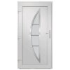 Vchodové dveře antracitové 108 x 208 cm PVC 3187878