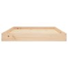 Pelíšek pro psy 101,5 x 74 x 9 cm masivní borovice 820866