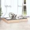 Pelíšek pro psy 101,5 x 74 x 9 cm masivní borovice 820866