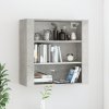 Nástěnná skříňka betonově šedá 80 x 33 x 80 cm kompozitní dřevo 816596