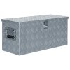 Hliníkový box 80 x 30 x 35 cm stříbrný 142939